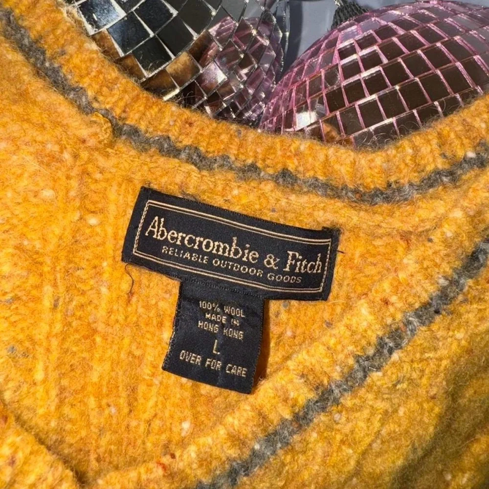 Vintage Abercrombie &‎ Fitch Reliable Outdoor Goods Cropped 100% Wool Vest Large